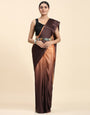 1-MIN READY TO WEAR Ombre-Dyed Pre-Stitched Saree with Handmade Tassels on Pallu