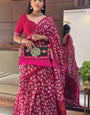 Stunning 1 Minutes Ready To Wear Pink Georgette Saree