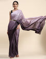 1-MIN READY TO WEAR Ombre-Dyed Pre-Stitched Saree with Handmade Tassels on Pallu