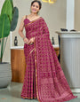 Elegant 1-Minute Ready To Wear Mul Cotton Digital Printed Saree