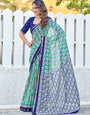 Glorious 1-Minute Ready To Wear Mul Cotton printed Saree With Zari Border