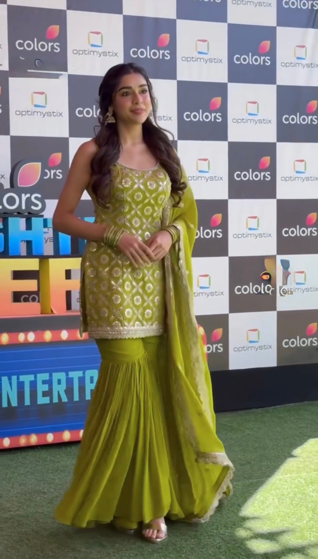 Elegant Faux Georgette Sharara Suit Set with Embroidery & Sequins