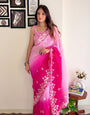 Kajol - Most Beautiful Collection In Georgette With Crush Pattern Fabric With Sequence Embroidery Work Saree KAJOL CRUSH