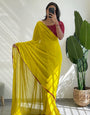 1 Min Ready To Wear Saree In Imported Georgette With Blouse