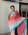 1 MIN READY TO WEAR  SAREE IN   Latest Multi Colour  Alia Bhatt Wear Saree