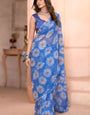 Cornflower 1-Minute Ready To Wear  Georgette Saree