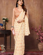 Exquisite  Ready To Wear Georgette silk Saree With Small Lace Border