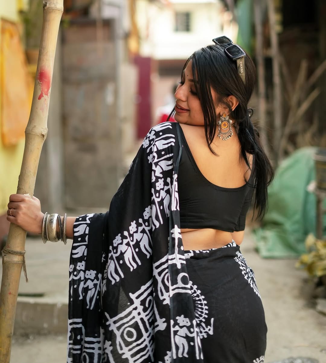 Hastshilpi Ethnic 1-minute ready to wear Pure Silk Saree With Blouse