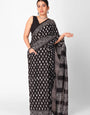 Floral Black 1 Minute Ready To Wear  Mul Cotton Digital Printed Saree With Pocket