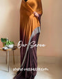 1-MIN READY TO WEAR  Summer Sands Ombré Georgette Saree with Handmade Tassels on Pallu