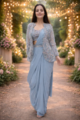 Premium Boutique Crepe Silk Saree