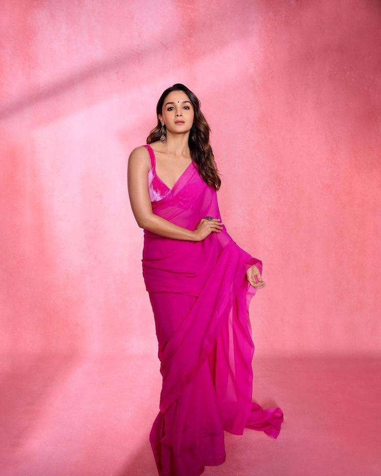 1 MIN READY TO WEAR  SAREE IN   Latest Multi Colour  Alia Bhatt Wear Saree