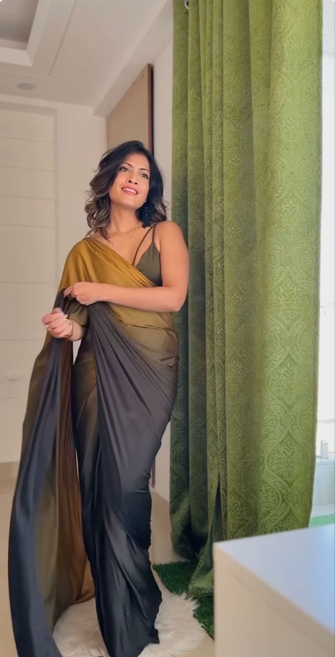 1-MIN READY TO WEAR SAREE WITH SOFT LYCRA PADDING