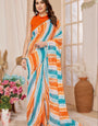 Traditional 1-Minute Ready To Wear  Georgette Saree