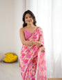 Graceful Ready-to-Wear Saree with Abstract Design & Embellished Scallop Border