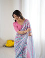 Graceful Ready-to-Wear Saree with Abstract Design & Embellished Scallop Border