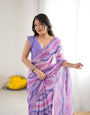 Graceful Ready-to-Wear Saree with Abstract Design & Embellished Scallop Border