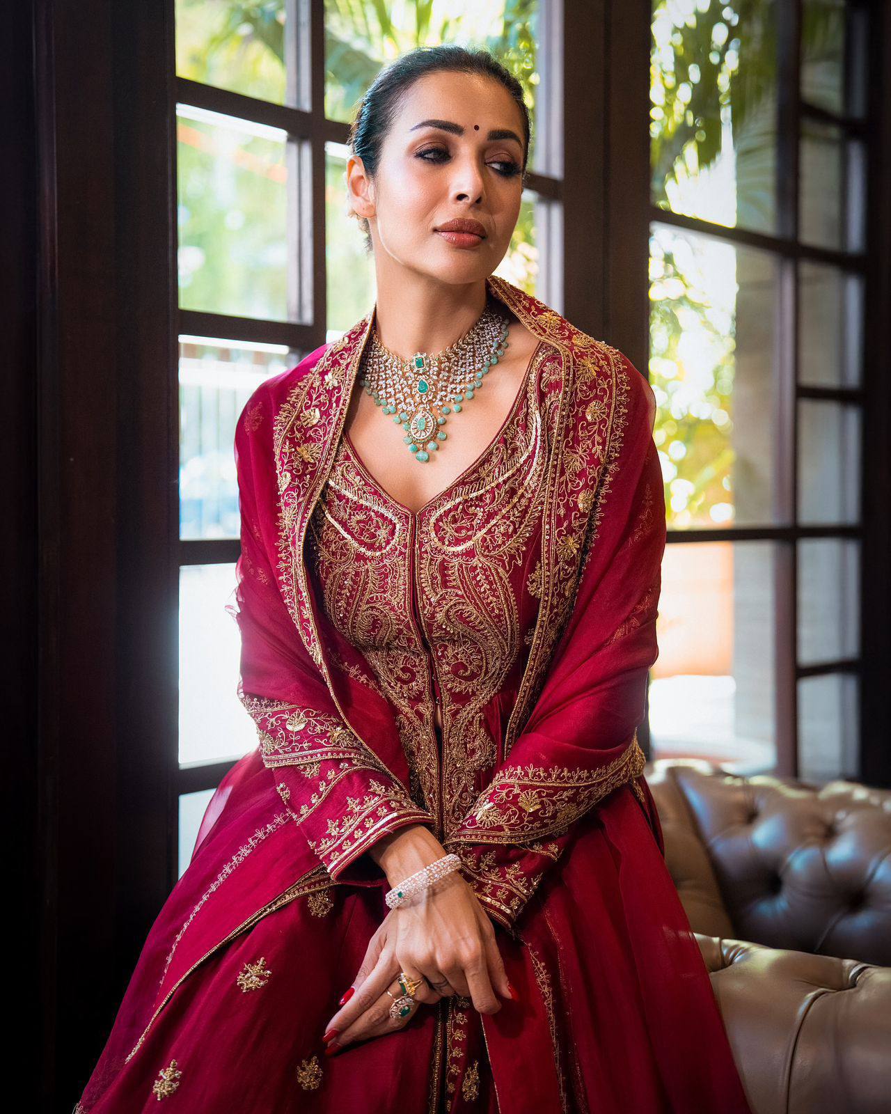 DESIGNER ANARKALI GOWN WITH ELEGANT DUPATTA